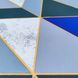 Самоклеюча декоративна плівка сині трикутникі 0,45Х10М (KN-X0085-2), Блакитний, Голубий