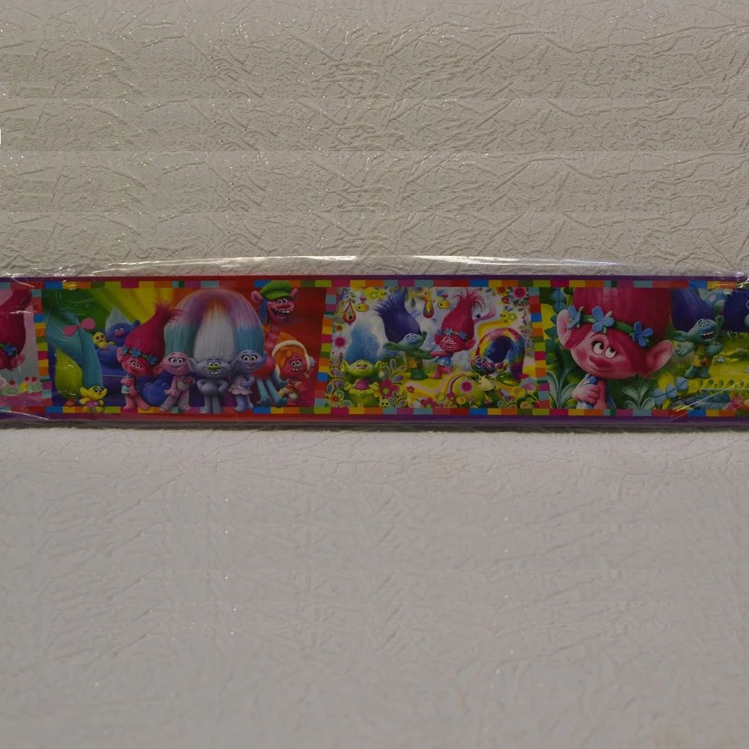 Бордюри для шпалер дитячі гноми ширина 5.5 см, Разные цвета, Різні кольора