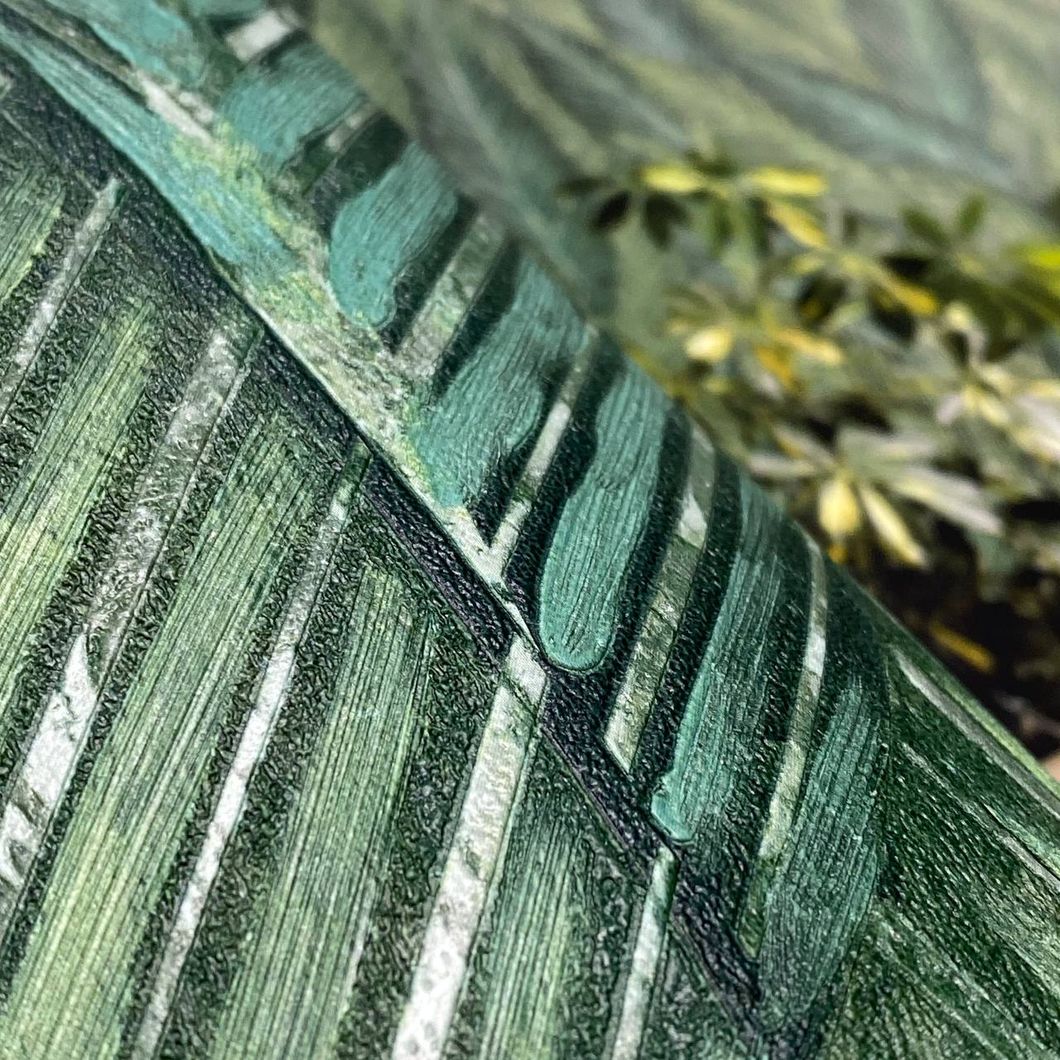 Шпалери вінілові на флізеліновій основі Erismann Martinique Зелений 1,06 х 10,05м (12191-07)