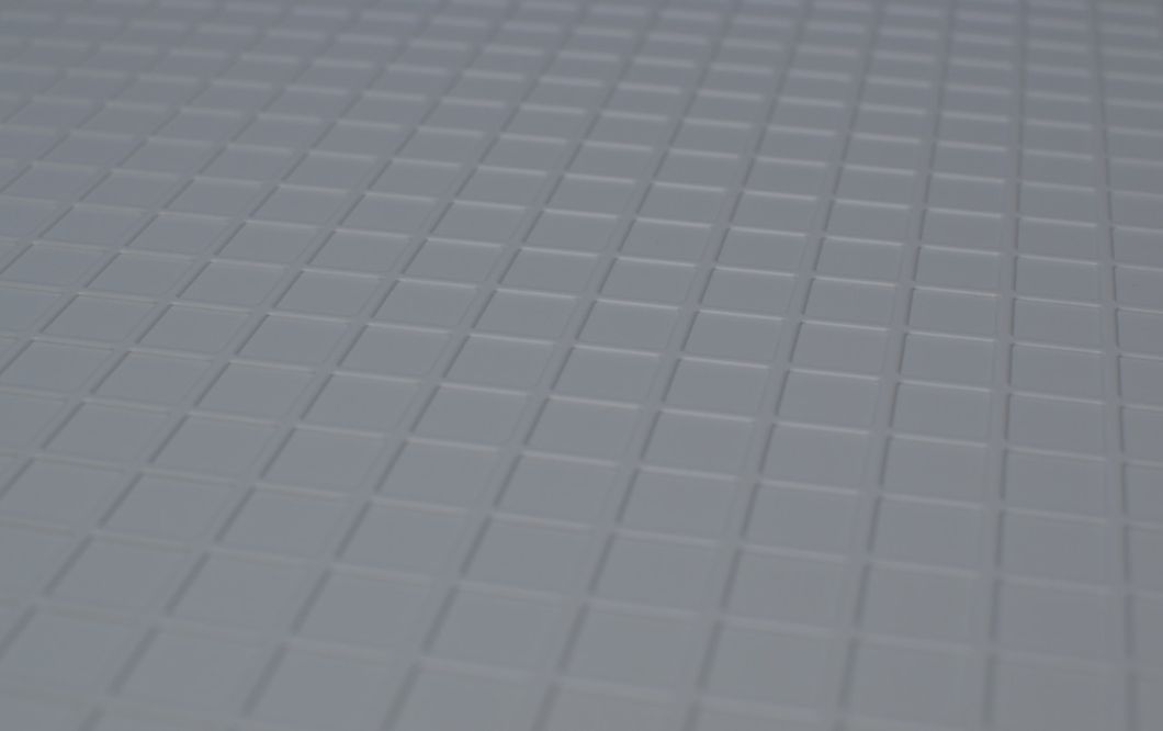 Панель стеновая декоративная пластиковая ПВХ "Ветка серая" 957 мм х 480 мм, серый, серый