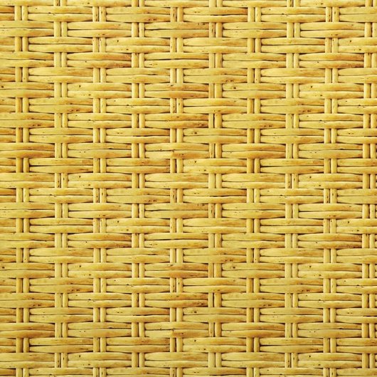Панель стеновая декоративная пластиковая ротанг ПВХ "Бук" 946 мм х 487 мм, Жёлтый, Жёлтый