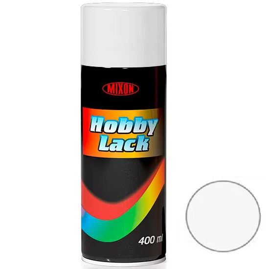 Краска спрей HOBBY LACK 400 мл белый глянцевый цвет №75