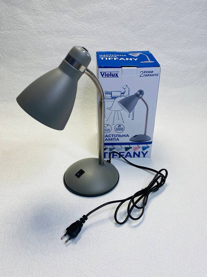 Светильник настольный PANDORA E27 серый Violux, серый, серый