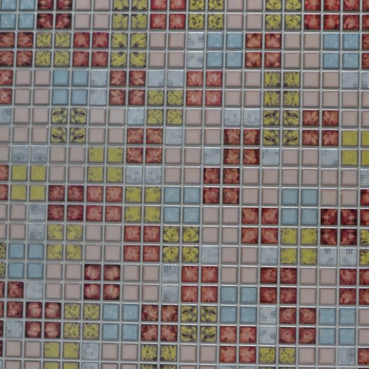 Панель стеновая декоративная пластиковая мозаика ПВХ "Блик Красный" 956 мм х 480 мм, Разные цвета, Разные цвета