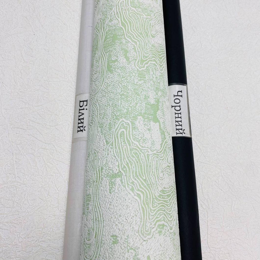 Шпалери вінілові на флізеліновій основі зелені Слов'янські шпалери VIP Class Ніка2 В109 1,06 х 10,05м (3700-04)
