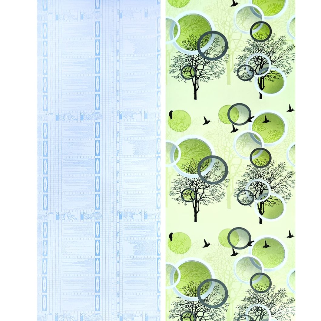 Самоклеющаяся декоративная пленка зеленое дерево 0,45Х10М (KN-X0161-4), Зелёный, Зелёный