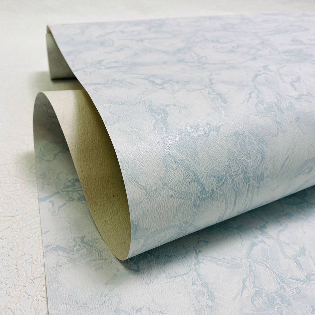 Обои дуплексные на бумажной основе Континент Ландшафт голубой 0,53 х 10,05м (064), Голубой, Голубой