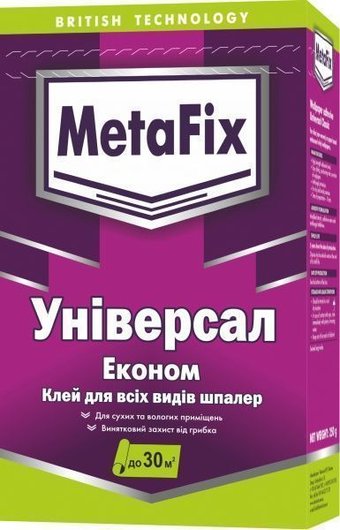 Клей для шпалер флізелінових MetaFix Універсал Економ 0,25 кг
