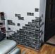 Панель стеновая самоклеящаяся декоративная 3D под кирпич серый Екатеринославский 700х770х5мм, серый