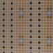 Панель стеновая декоративная пластиковая мозаика ПВХ "Орнамент Коричневый" 956 мм х 480 мм, Коричневый, Коричневый