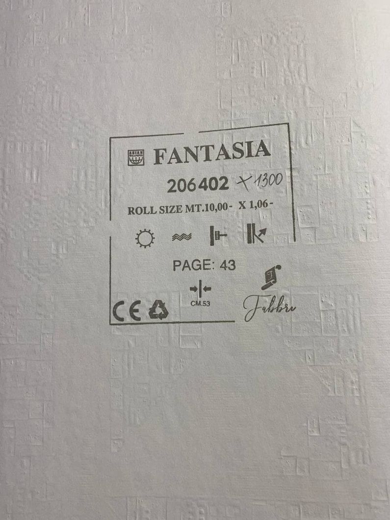Обои виниловые на флизелиновой основе Wiganford Fantasia серый 1,06 х 10,05м (206402)