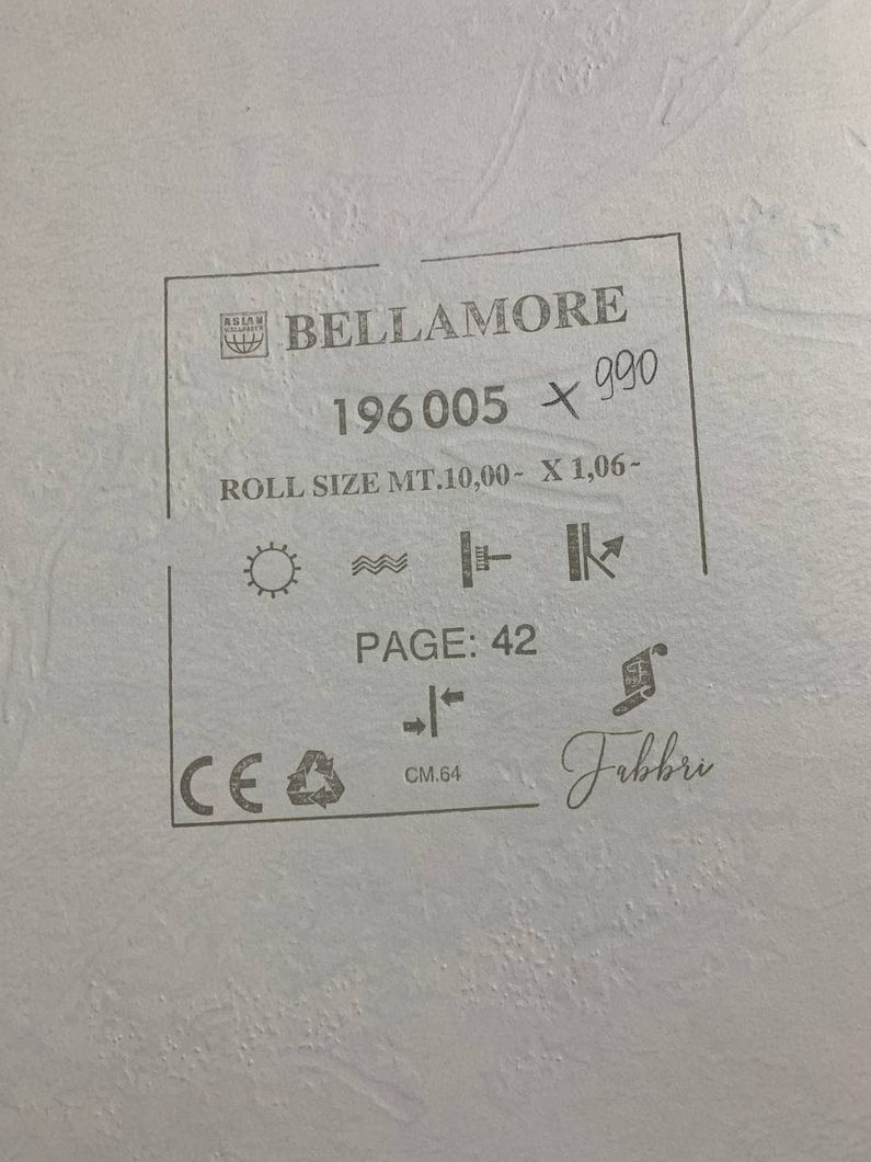 Обои виниловые на флизелиновой основе Wiganford Bellamore бежевый 1,06 х 10,05м (196005)