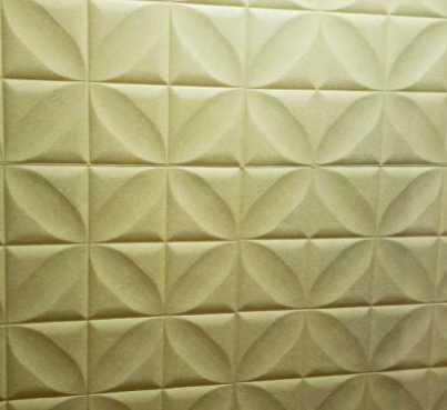 Панель стінова самоклеюча декоративна 3D Ромб 700х700х8мм, Бежевий