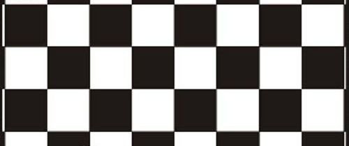 Самоклейка декоративная Hongda Шахматная доска черный глянец 0,45 х 1м, Черный, Черный