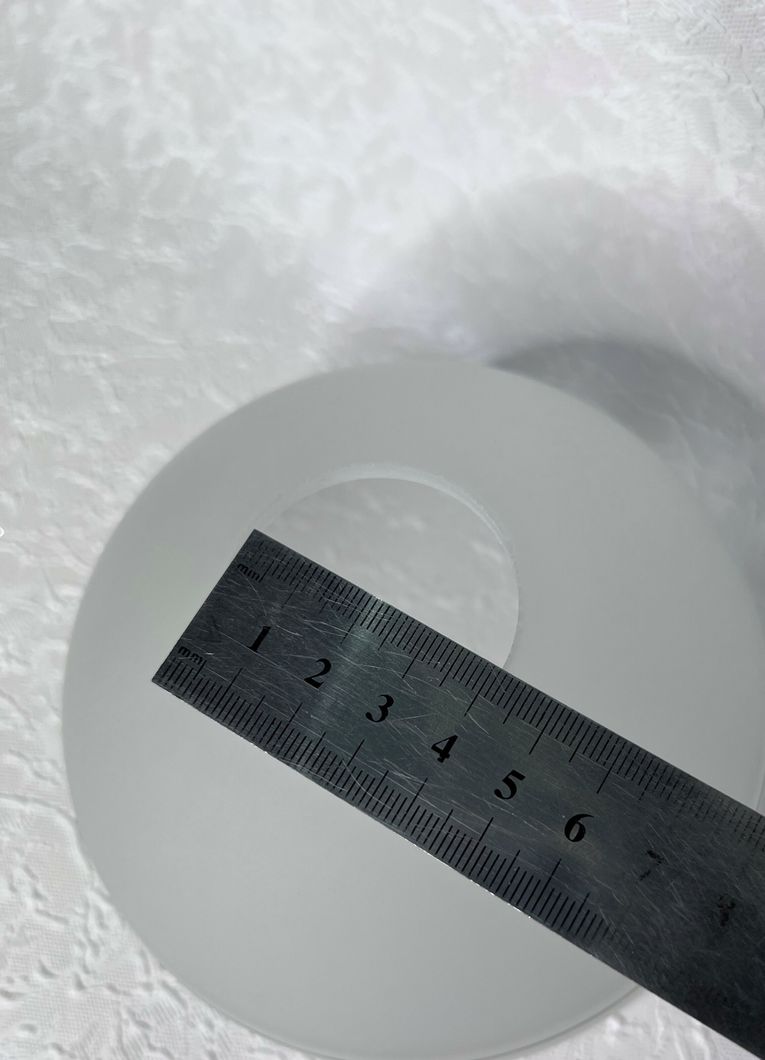 Плафон люстри діаметр верхнього отвору 4,2 см висота 11 см, Білий, Білий