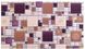 Панель стінова декоративна пластикова мозаїка ПВХ "Модерн амарантовий" 954 мм х 478 мм, Фиолетовый, Фіолетовий