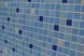 Панель стінова декоративна пластикова мозаїка ПВХ "Мікс синій" 956 мм х 480 мм, Блакитний, Голубий