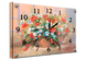 Годинник-картина під склом Кошик квітів 30 см x 40 см