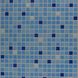 Панель стеновая декоративная пластиковая мозаика ПВХ "Микс синий" 956 мм х 480 мм, Голубой, Голубой