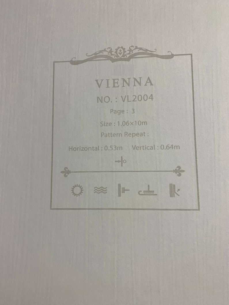 Обои виниловые на флизелиновой основе Vienna Золотистый 1,06 х 10,05м (VL2004)
