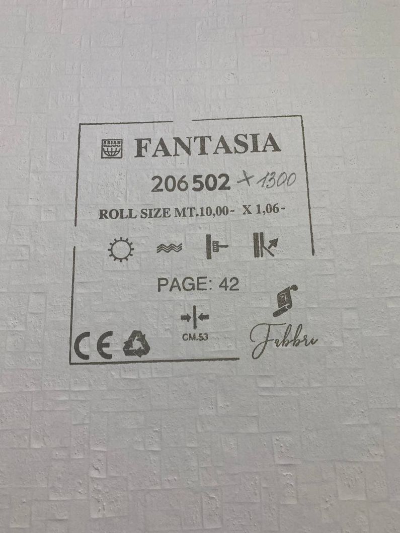 Шпалери вінілові на флізеліновій основі Wiganford Fantasia сірий 1,06 х 10,05м (206502)