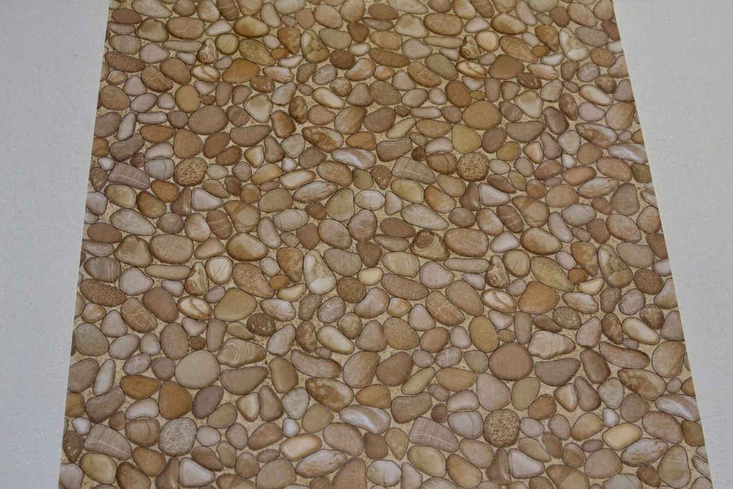 Шпалери вологостійкі на паперовій основі Шарм Стоун коричневий 0,53 х 10,05м (158-01)