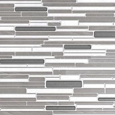 Панель стінова декоративна пластикова камінь ПВХ "Графіт" 953 мм х 478 мм, серый, Сірий