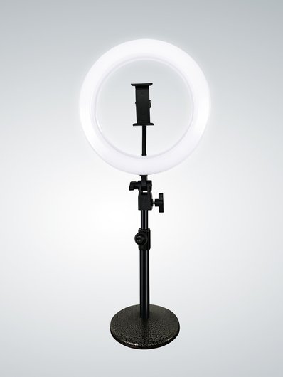 Кольцева селфи лампа светодиодная с креплением для Тик ток инстаграм питание от usb