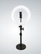 Кольцева селфи лампа светодиодная с креплением для Тик ток инстаграм питание от usb, Черный