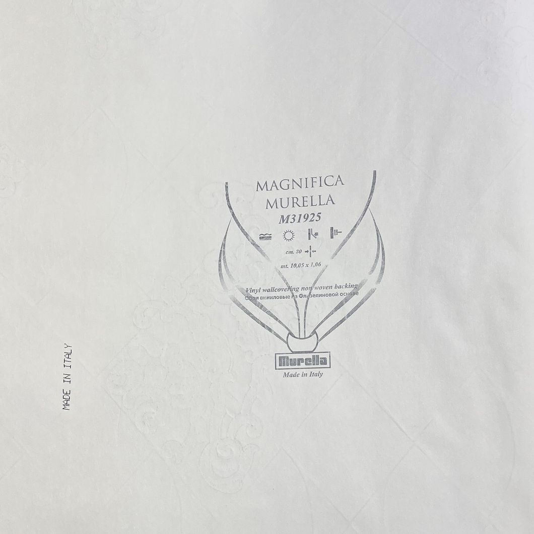 Шпалери вінілові на флізеліновій основі Zambaiti Magnifica сірий 1,06 х 10,05м (M31925), Светло-серый, Світло-сірий