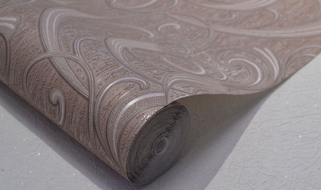 Шпалери акрилові на паперовій основі Слобожанські шпалери коричневий 0,53 х 10,05м (486-04)