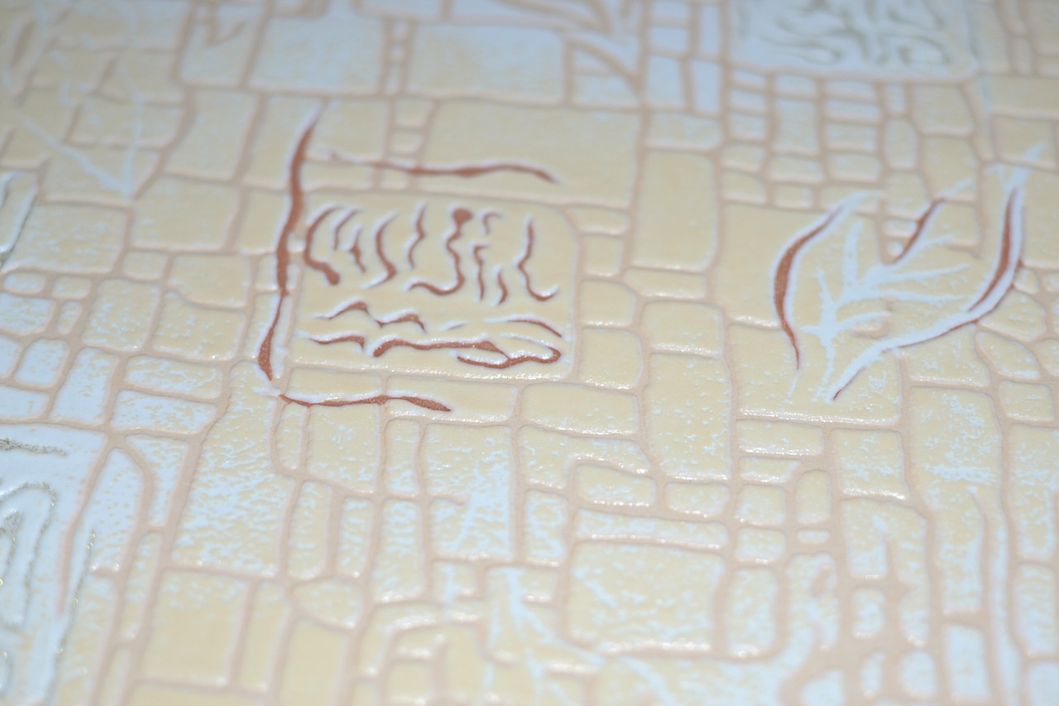 Шпалери вінілові на паперовій основі супер мийка Vinil Мальта бежевий 0,53 х 10,05м (3 - 0414)