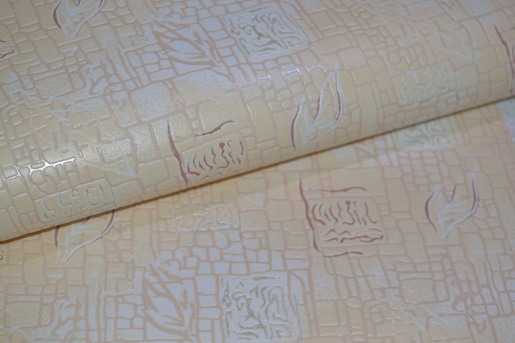 Шпалери вінілові на паперовій основі супер мийка Vinil Мальта бежевий 0,53 х 10,05м (3 - 0414)