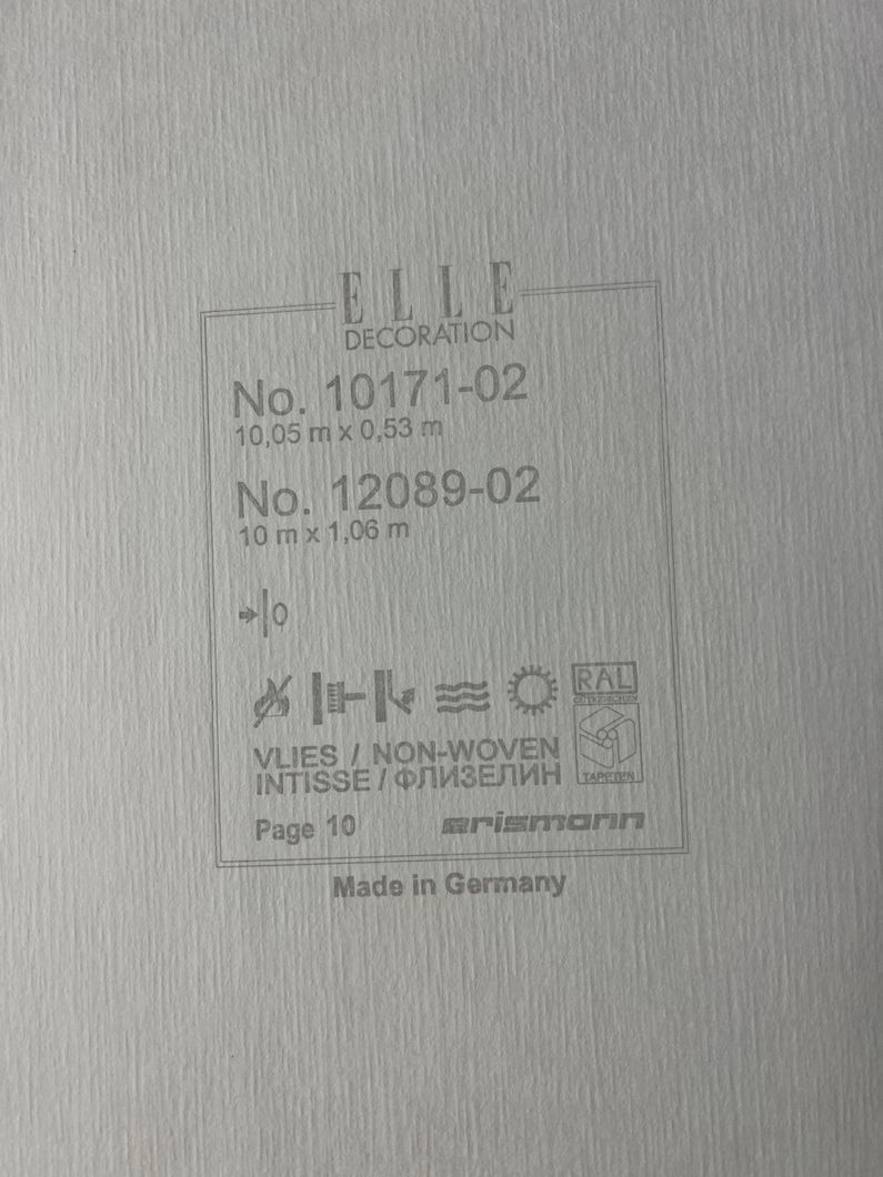 Обои виниловые на флизелиновой основе Erismann Elle Decoration бежевый 1,06 х 10,05м (12089-02)