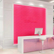 Панель стінова самоклеюча декоративна 3D під цеглу Темно-рожевий 700х770х7мм, Рожевий