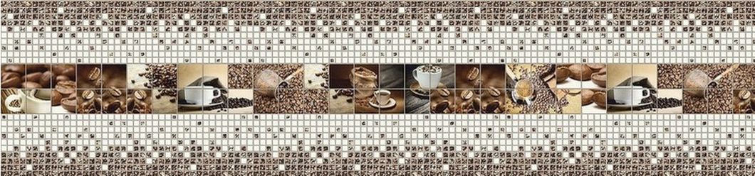 Набор панелей декоративное панно ПВХ "Кофе" 2766 мм х 645мм, Коричневый, Коричневый