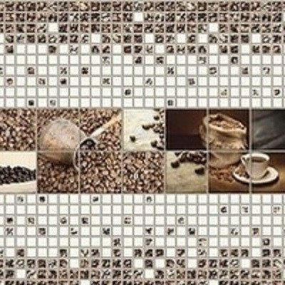 Набор панелей декоративное панно ПВХ "Кофе" 2766 мм х 645мм (пнК-3), Коричневый