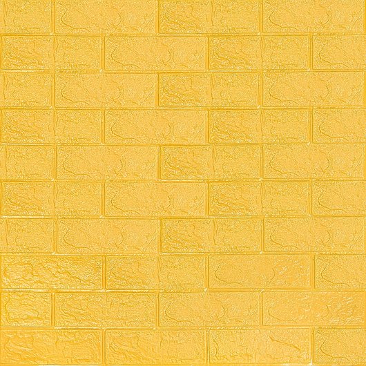 Самоклеящаяся декоративная 3D панель желтый кирпич 700х770х3мм (010-3) SW-00001894