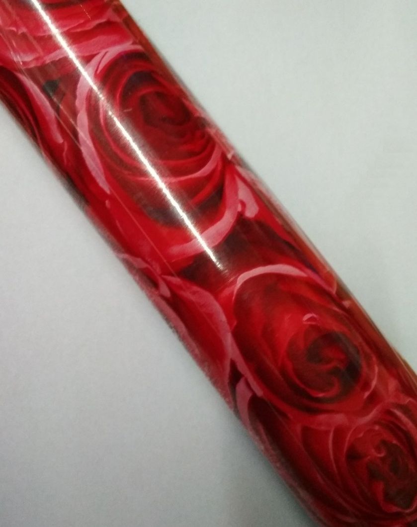 Самоклейка декоративная Gekkofix Розы красный глянец 0,45 х 1м, Красный, Красный