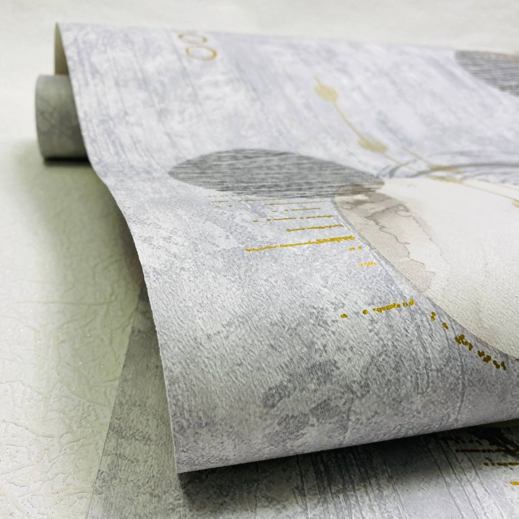 Обои дуплексные на бумажной основе Континент Новаро серый 0,53 х 10,05м (080)
