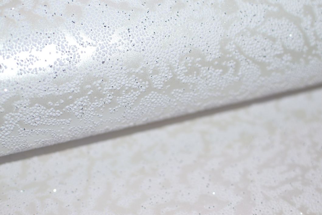 Шпалери акрилові на паперовій основі Слов'янські шпалери Garant В77,4 Заметіль білі 0,53 х 10,05м (370-01)