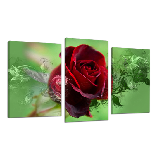 Картина модульная 3 части Розы 53 х 100 см