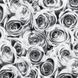 Самоклейка декоративная Gekkofix Розы серый глянец 0,45 х 1м, серый, серый