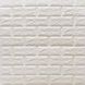 Панель стеновая самоклеющаяся декоративная 3D под кирпич Белый Матовый 700х770х5мм, Белый