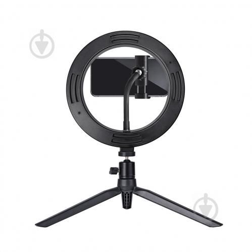 Кольцевая селфи лампа на мини штативе Maxus Blogger Ring Light 9W 20D Mini Stand, Черный