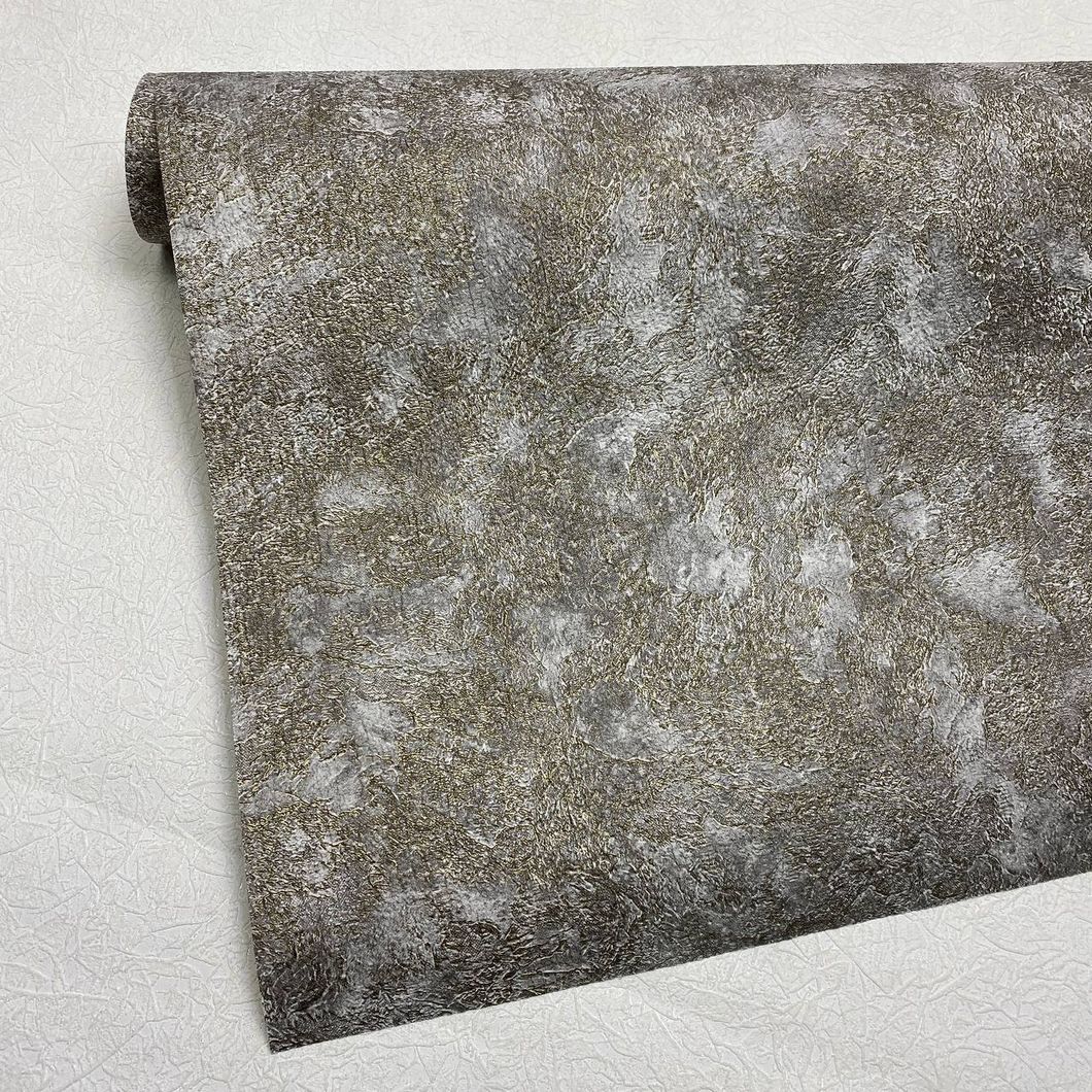 Обои дуплексные на бумажной основе Континент Грот фон серый 0,53 х 10,05м (085)