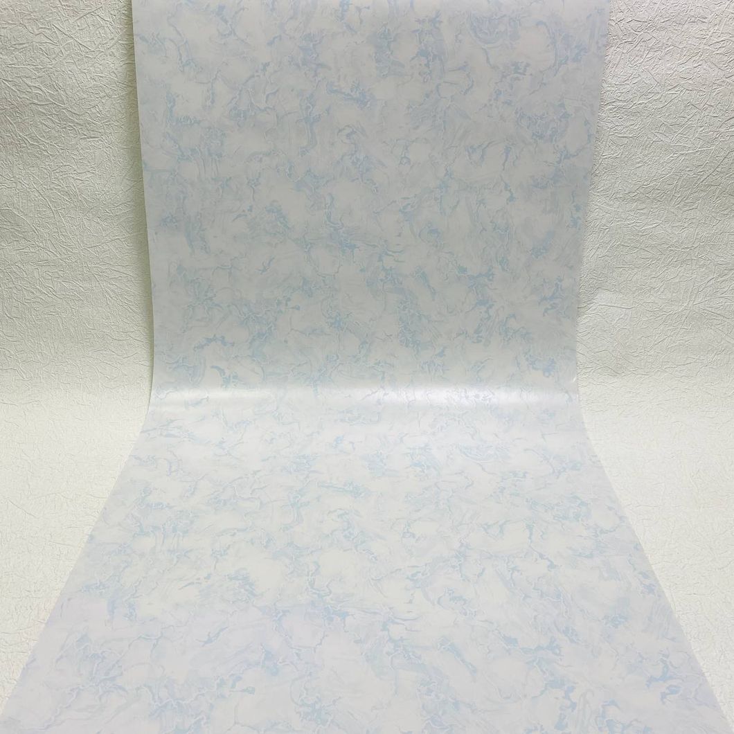 Обои бумажные влагостойкие Континент Ландшафт синий 0,53 х 10,05м (2033)