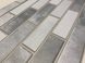 Панель стінова декоративна пластикова цегла ПВХ "Акцент Сірий" 971 мм х 489 мм, серый, Сірий