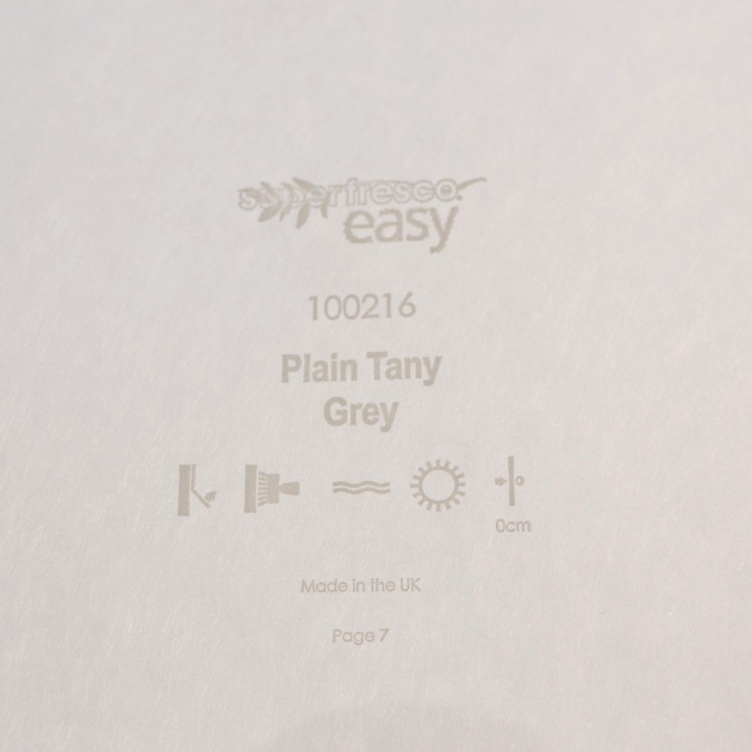 Обои виниловые на флизелиновой основе Superfresco Easy Plain Tany Grey серый 0,53х10,05 (100216)