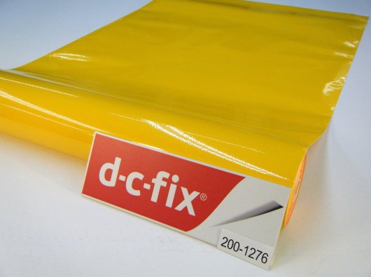 Самоклейка декоративна D-C-Fix Однотонна жовтий глянець 0,45 х 15м, Жовтий, Жовтий